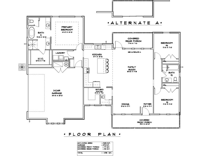 Floor plan for a home with 