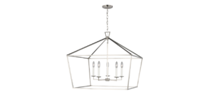 VisualComfort-Dining-Dianna-5-light-wide-lantern-brushed-nickel