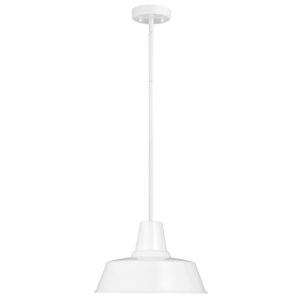 VisualComfort-Studio-BarnLightOneLightOutdoorPendant-White