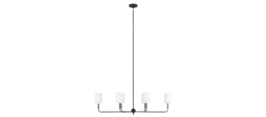 VisualComfort-nook-Foxdale-6-light-chandelier-midnight-black