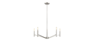 VisualComfort-nook-Vector-5-light-chandelier-brushed-nickel