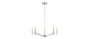 VisualComfort-nook-Vector-5-light-chandelier-chrome